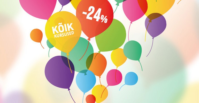 Photopointi 24. sünnipäeva puhul on kõik fotokursused 24% soodsamad