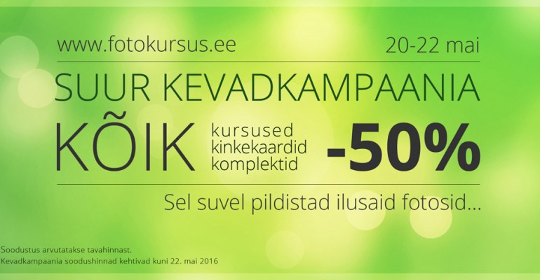 Aasta suurim sooduskampaania on alanud: kõik kursused vähemalt -50%